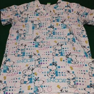 Peanuts Snoopy Scrub Top